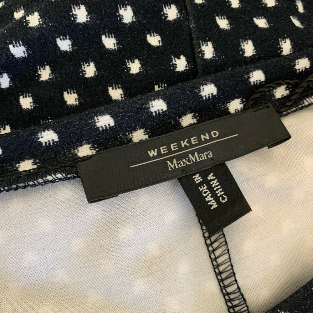 Weekend Max Mara Dress Sheath Blue Viscose Stretch - Picture 7 of 8